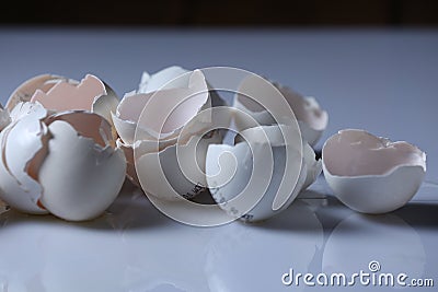 Egg shells Stock Photo