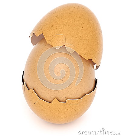 Broken Eggshell Stock Photo