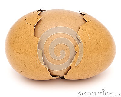 Broken Eggshell Stock Photo