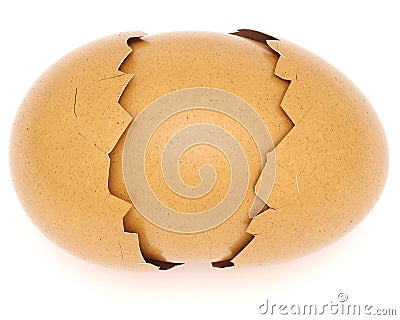 Broken Eggshell Stock Photo