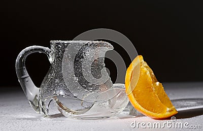 Broken glass Stock Photo