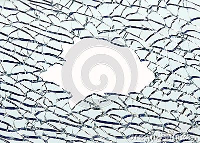 Broken Glass With Copy Space Stock Photo