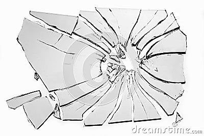 Broken glass Stock Photo