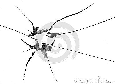 Broken glass Stock Photo