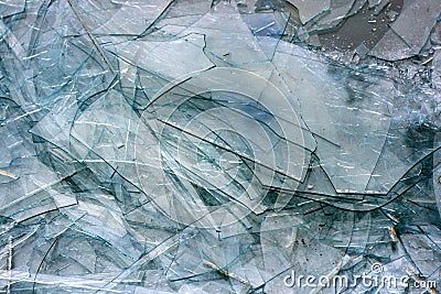 Broken glass texture Stock Photo