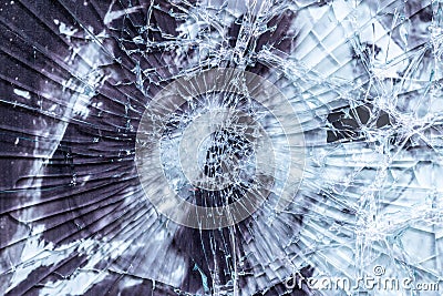Broken glass texture Stock Photo