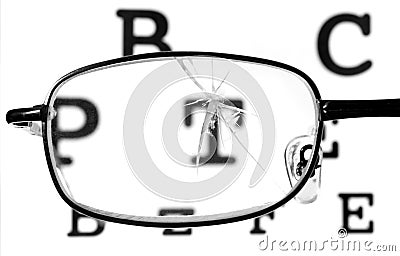 Broken glasses 1 Stock Photo