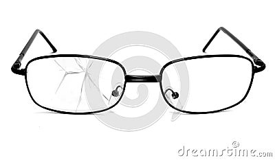 Broken glasses Stock Photo