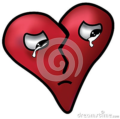 Broken Heart Stock Photo