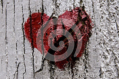 Broken heart Stock Photo