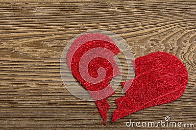 Broken heart Stock Photo