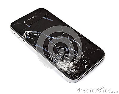 Broken iPhone Editorial Stock Photo