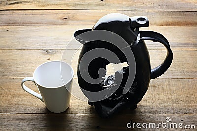 Broken Kettle Stock Photo