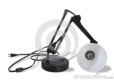 Broken Lamp (Clipping Path) Stock Photo