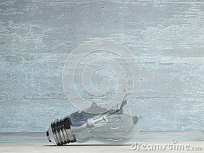 Broken light bulb Stock Photo