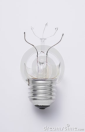 Broken Light bulb Stock Photo