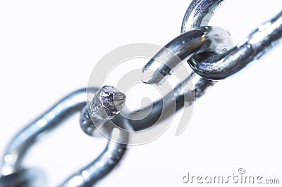 Broken link Stock Photo