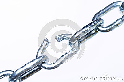 Broken link Stock Photo