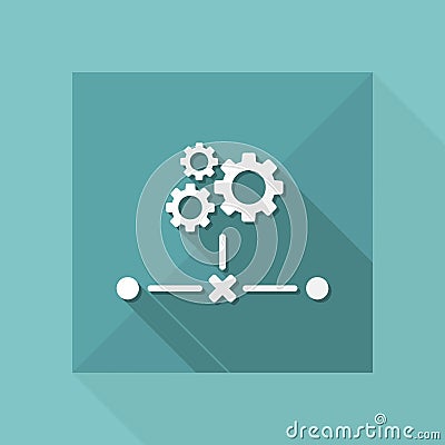 Broken network connection icon Vector Illustration