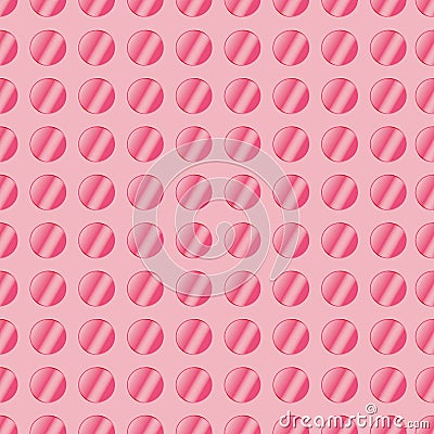 Broken pink polka dots seamless pattern print background design Vector Illustration