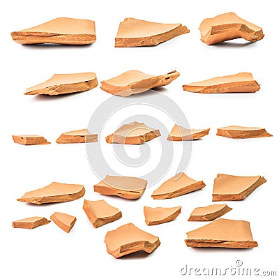 Broken pottery Stock Photo