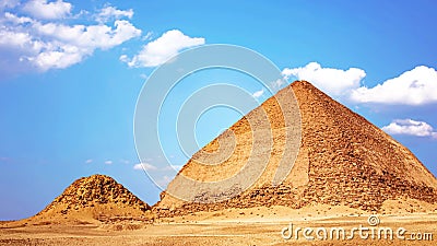 Broken Pyramid is an Egyptian Pyramid in Dakhshur, Erected during the ...