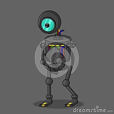 Broken robot vector illustration Vector Illustration