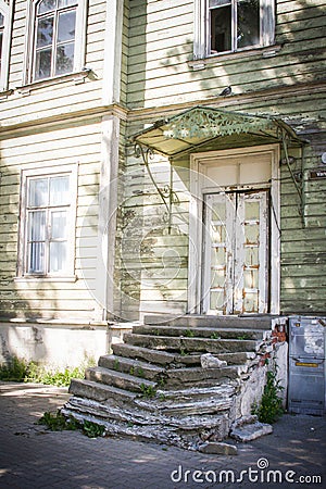 Broken stairs Stock Photo