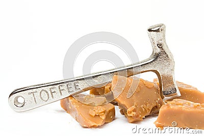 Broken Toffee Stock Photo