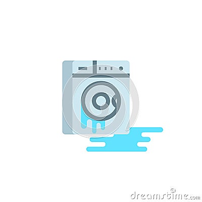 Broken washing machine clipart Stock Photo
