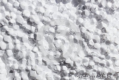 Broken white polyfoam texture background. Stock Photo