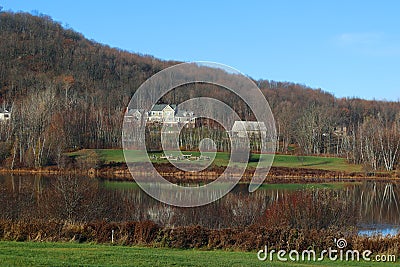 Bromont is a city in southern Quebec, Editorial Stock Photo