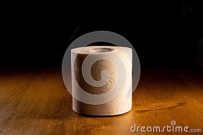 BROMSGROVE, UNITED KINGDOM - May 27, 2020: One Toilet Roll Left Stock Photo