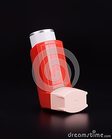 Bronchitis asthma inhaler Stock Photo