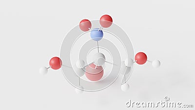 bronopol molecule 3d, molecular structure, ball and stick model, structural chemical formula antimicrobial Stock Photo