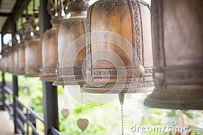 Bronze bells Stock Photo
