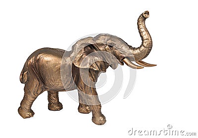 Bronze elephant figurine Stock Photo