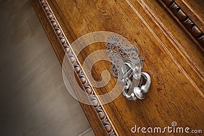 Bronze knocker Stock Photo