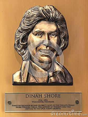 Dinah Shore Editorial Stock Photo