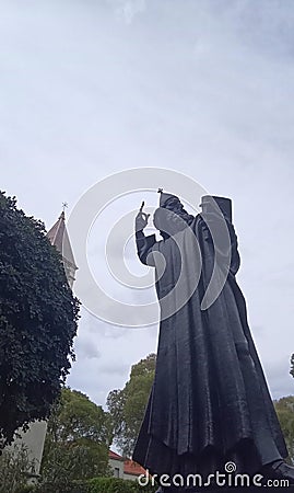 Bronze statue of Gregory of Nin in Split Editorial Stock Photo