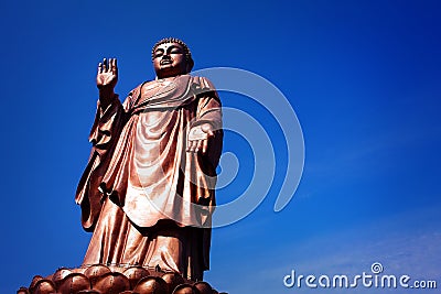 A bronze statue of Sakyamuni Stock Photo