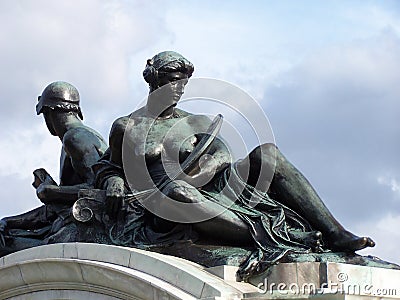 Bronze statues Stock Photo