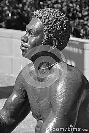 Bronze statues of A National Salute to Bob Hope and the Military Editorial Stock Photo