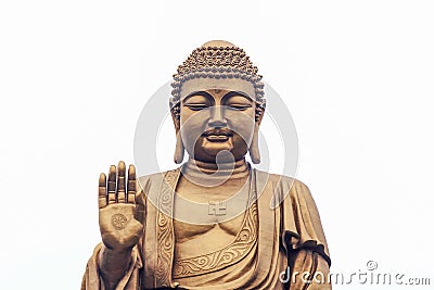 Bronze statues of Sakyamuni Buddha Stock Photo