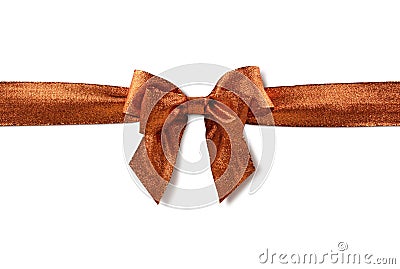 Bronzed bow Stock Photo