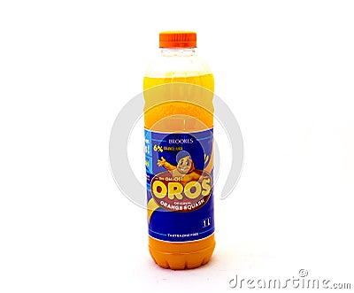 Brookes orange squash cordial isolated Editorial Stock Photo