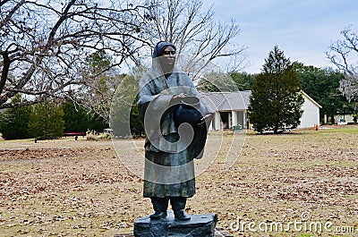 Brookgreen Gardens, American figurative sculpture Editorial Stock Photo