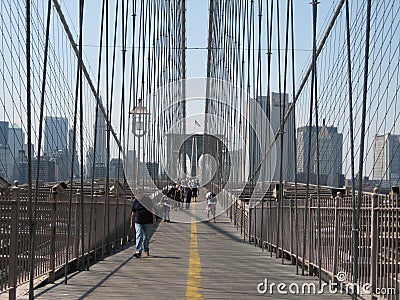 Brooklyn Bridge Editorial Stock Photo