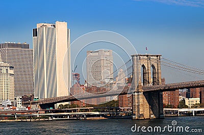 Brooklyn Bridge New York City Stock Photo