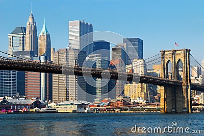 Brooklyn Bridge New York city Stock Photo